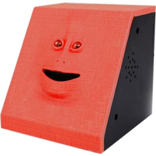 1Set Automatic Deposit Musical ATM Safe Box Smiling Face Bank for Toddlers ABS Coin Eating Bank Educational Safe Box Toy