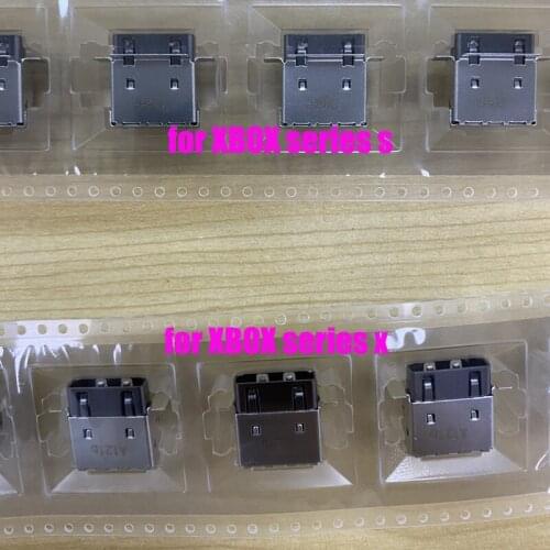 10Pcs For XBOX series S Original 1080P HDMI-compatible Port Socket Interface Connector Replacement for XBOX series X Repair