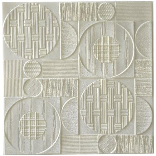 3D Solid Wall Stickers Thickening Wallpaper Classical Pattern Creative Anti-collision Living Room Wall Bedroom Decoration