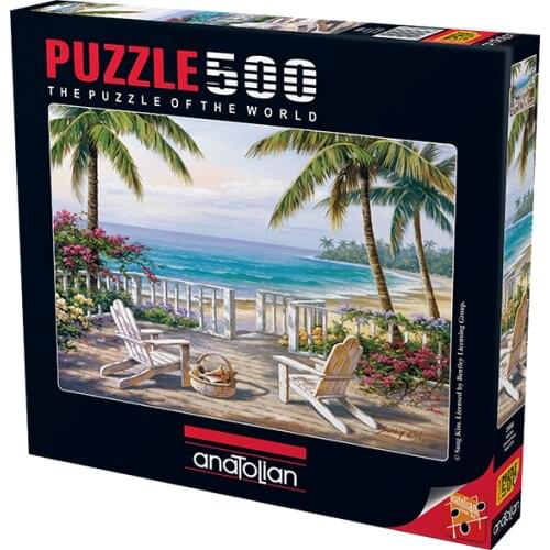 500 Pieces Anatolian Puzzle Sahilde Coastal View For Adult&Kids Toy Educational Entertainment Fun Enjoy Games Jigsaw
