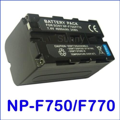 Battery for Sony NP-F750, NP-F770 InfoLITHIUM L Series and HDR-FX1,HDR-FX1E,DCR-VX2000,DCR-VX2100,DCR-VX2100E Handycam Camcorder