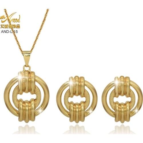 ANIID Necklace Sets For Women 24K Body Jewelery Set Gold Filled Bridal Wedding Ethiopian Dress Traditional Habesha Stone Earings