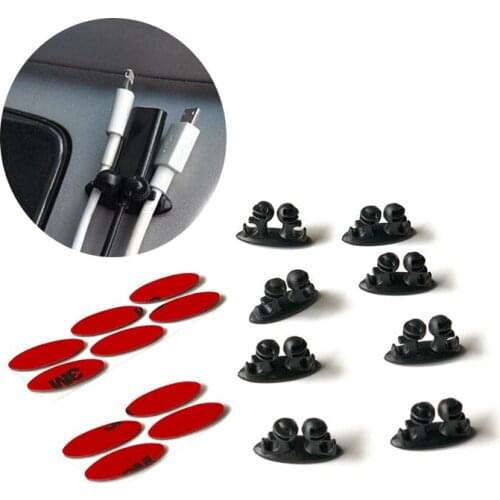 8pcs Car Wire Clip Stickers for Toyota Camry Corolla RAV4 Yaris Highlander Land Cruiser PRADO Vios Vitz Reiz succeed