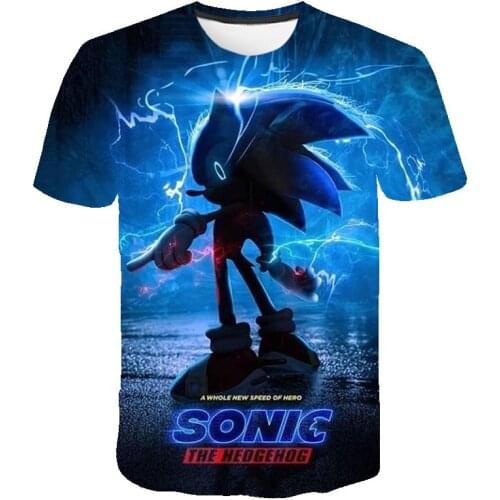 Cartoon cartoon T-shirt, mens 3D short sleeve T-shirt, round neck printed T-shirt, large digital printed T-shirt, summer 2021