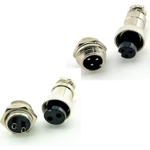 GX16 2P 3P Pin Aviation Plug Socket Connector Electric Scooter eBike Charging Charger Plug Cable