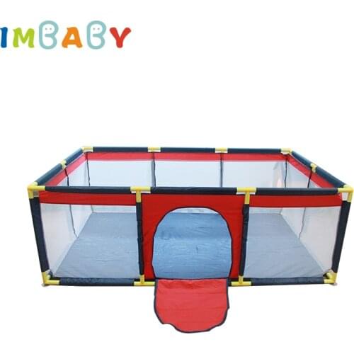 IMBABY Baby Playpen for Children Kids Safety Barriers Toddler Playground Newborn Security Fence Bottom Non-Slip Design New Style