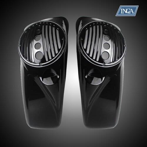 Inca customization motorcycle accessories 8" Speaker Lids ABS Vivid Saddle Bag Speaker Saddle Bag Lids For Touring 1996-2020