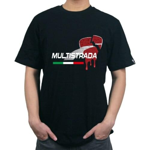 KODASKIN For MULTISTRADA 950 Motorbike 100% Cotton Unisex Men customizable Casual Tee Shirt T-shirt Diavel`s Heart