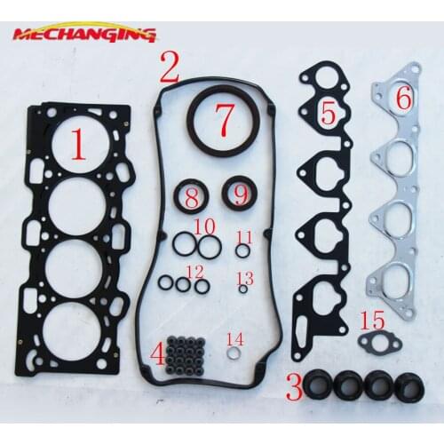 4G94 FOR MITSUBISHI PAJERO TR4 2.0 4WD Engine Parts Engine seal Gasket Engine Rebuilding Kits Full Set Engine Gasket 1000A069