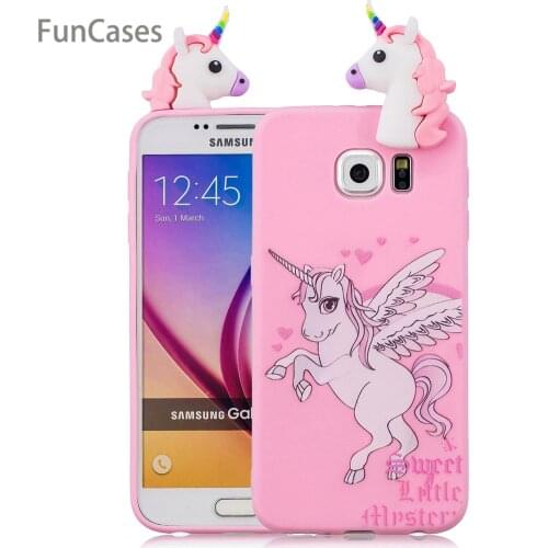 Lovely Bear Phone Case sFor Funda Samsung S6 Edge Soft TPU Back Cover Kryty Business Flip Case For Samsung Galaxy S6 Edge Mobile