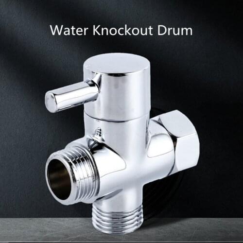 Brass Diverter Chrome Valve 3 Way Water Separator Shower Tee Adapter Adjustable Shower Head Diverter Valve Bathroom Accessories