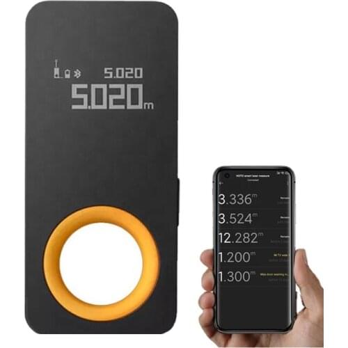 HOTO Hot Sales Smart Laser Measuring Tape Mini Laser Measure Meter Rangefinder with Area Measuring Home Tool