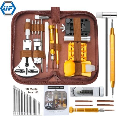 KINGSDUN 149pcs Watch Repair Tool Kit Watch Link Pin Remover Case Opener Spring Bar Remover Profession Repair Tool Kit