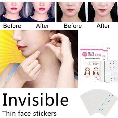 Face-Lift Stickers Lift Tighten Skin V-Shaped Face Prolapse Tighten Breathable Tape Adhesive Anti-Wrinkle Chin Invisible L7O8