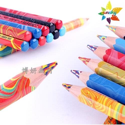 Original Czech KOH-I-NOOR Magic color lead three/four in one Rainbow pencil Color pencil without wood art supplies