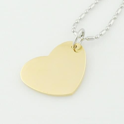 Heart Shape Stainless Steel Dog Tag Pendant Necklace, Wholesale Free shipping, VP766