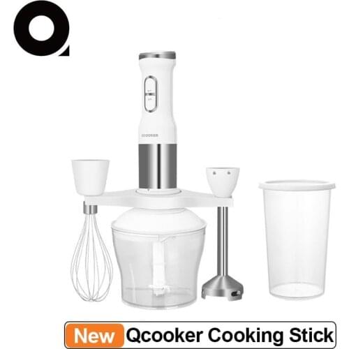 Qcooker Electric Mixer Hand-held Cooking Stick Vegetable Shredder Juicer Electric Kitchen Food Processor Mixer Blender