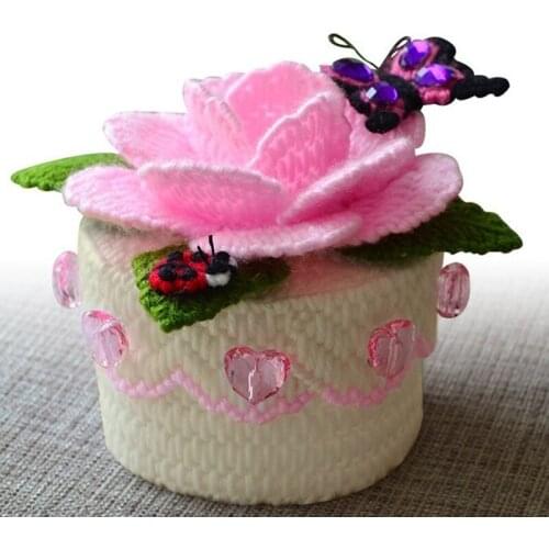 Embroidery storage bagDIY 3D cross-stitch,Has been cut,storage box,Jewelry box,chinese cross stitch Z01