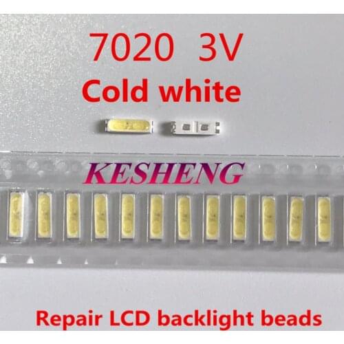 60PCS/Suitable for LG Innotek Ypnl-LED LED backlight power LED 0.5w 7020 3v cool white LCD backlight for TV LEWWS72R24GZ00