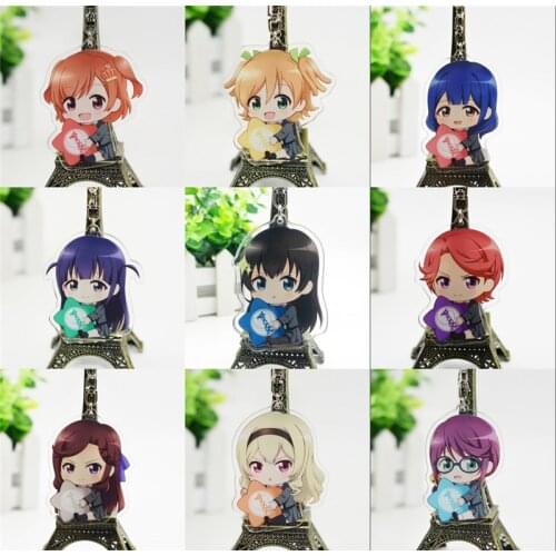 Anime Cartoon Strap Shoujo Kageki Revue Starlight Tendou Maya Cute Acrylic Keychain Halloween Cosplay Keyring Christmas Gift