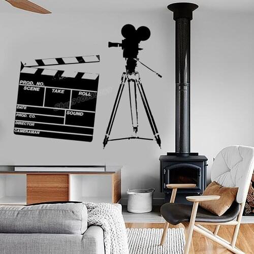 Filming Vinyl Wall Decal Art Camera Film Movie Wall Sticker Amazing Living Room Bedroom Decor Removable cinema Decor Mural C436