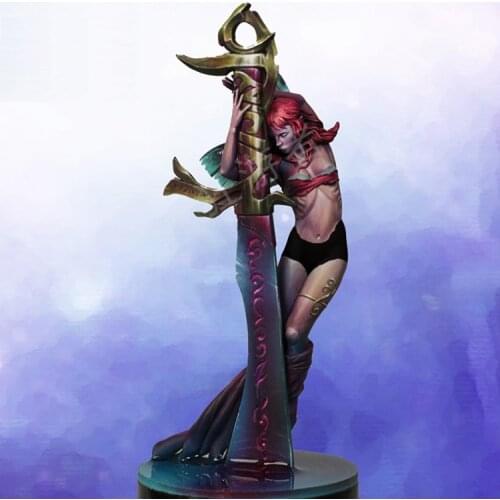 1/24 75mm Resin Model figure GK Lorelei Fantasy theme Unassembled and unpainted kit