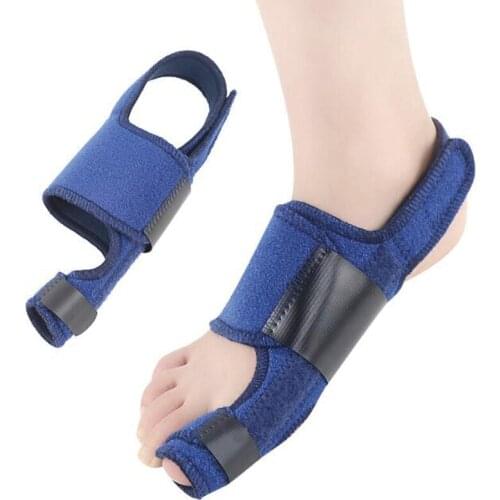 One Piece Velcro Toe Strap Thumb valgus Orthosis Strap Foot Care Bigfoot Toe Splitter Day Night Use