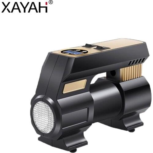 12V Portable Car Air Pump Electric Tire Inflator Pump Digital Air Compressor Auto Tyre Pumb for Automobile Motorcycle Bicycle