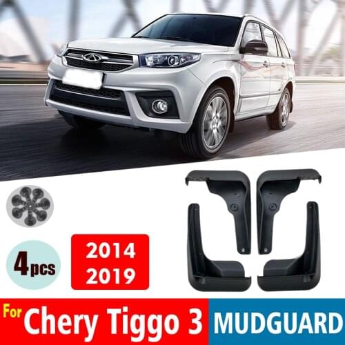 2014-2019Mudflaps FOR Chery Tiggo 3 Mudguards Fender Mud Flap Guard Splash Mudguard Car Accessories Auto Styline Front Rear 4pcs