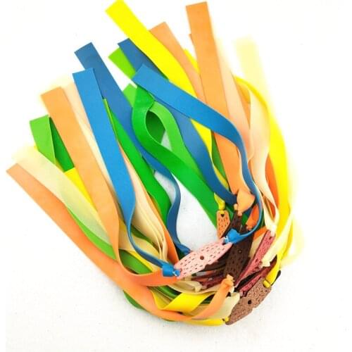5 pieces of flat natural latex 0.65mm rubber band flat rubber band fast compression slingshot accessories rubber band