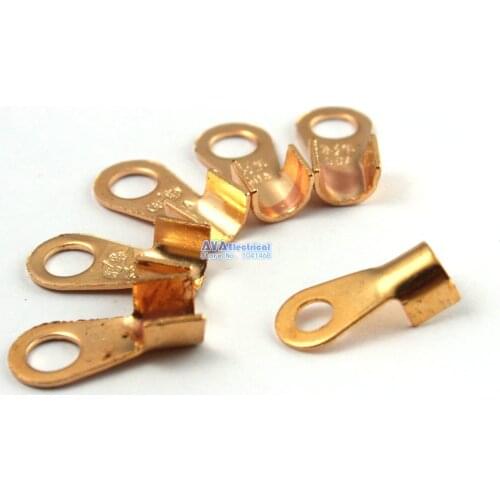 50 Pieces 60A Copper Battery Cable Connector Terminal Lug OT-60A