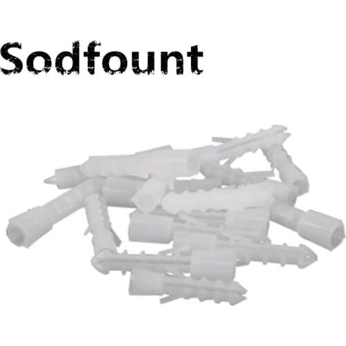 500pcs Anti-skid plastic expansion tube 6mm/8mm plastic casing plastic expansion screws nylon bulge anchor the rubber plug