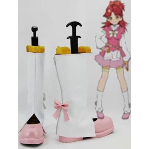 AKB0048 Kanata Shinonome Flat Cosplay Shoes Boots For Adult Womens Halloween Party Cosplay Boots Custom Made