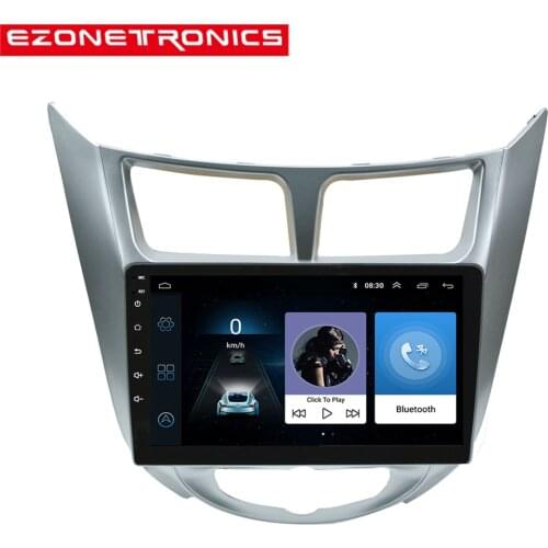 2din Android 9" Car Radio StereoMultimedia Video Player Navigation GPS For solaris Hyundai 1 2 Accent Verna sedan 2010--2016