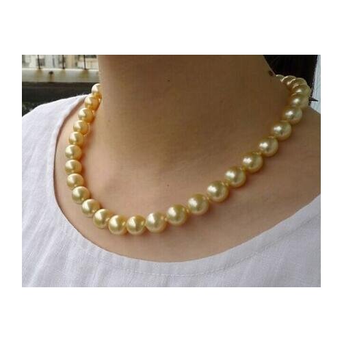 Free shipping luxury Noble jewelry elegant AAA8-9mm south sea round pearl necklace