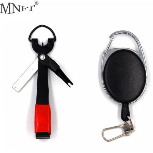 MNFT Pro Fishing Quick Knot Tool Nail Knotter Tying Line Cutter Clipper Nipper w/ Zinger Retractor Tackle Accessories