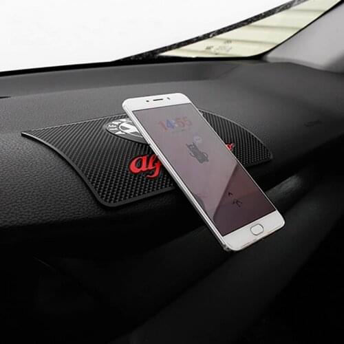 Car dashboard mobile phone anti-slip mat perfume anti-slip mat For Alfa Romeo Giulia Stelvio Interior decoration Accessories