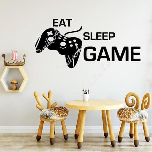 Creative Gamer Cartoon Wall Decals Pvc Mural Art Diy Poster For Baby Kids Rooms Decor Diy Pvc Home Decoration Accessories