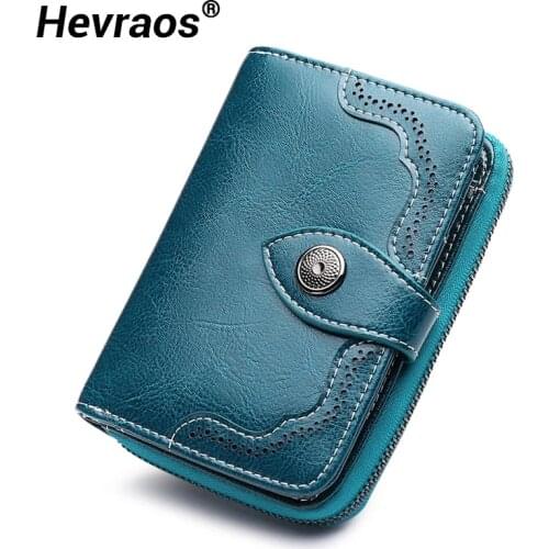 2021 Fashion Women Wallet Leather Female Purse Quality Hasp Small Card Holder Zip Wallet Photo Clamp Lady Short Mini Coin Purses