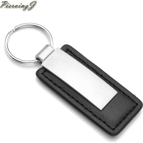 PiercingJ 1pc / 10pcs Genuine Leather Keychain Key Ring Strap Mens Dad Boyfriend Gift