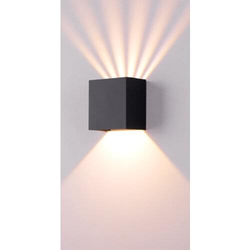 Led wall light cree 6w Corridor Hotel Square LED Modern Simple Waterproof ajustable