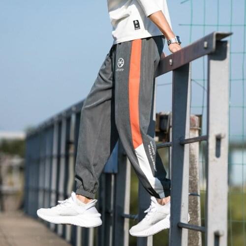 New Summer Tooling Pants Mens Korean Version Straight Loose Beam Pants Student Casual Trousers Streetwear Hip Hop Men Cargos