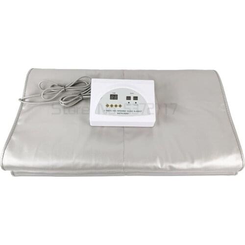 110V Fat Burning Sauna Blanket for Weight Loss Spa Detox Romote Control Heating Blanket for Home Body Shaper