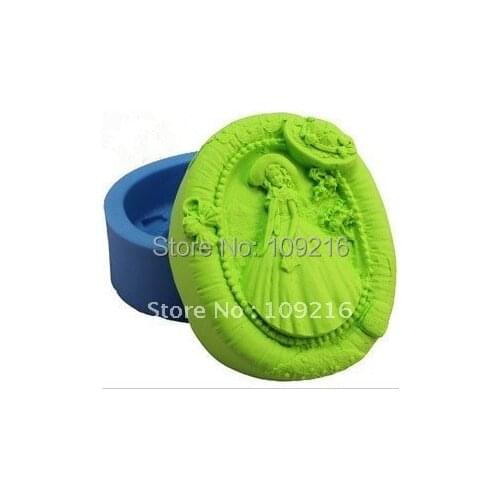 Wholesale!!! Beautiful Bride (R0841) Silicone Handmade Soap Mold DIY Mold