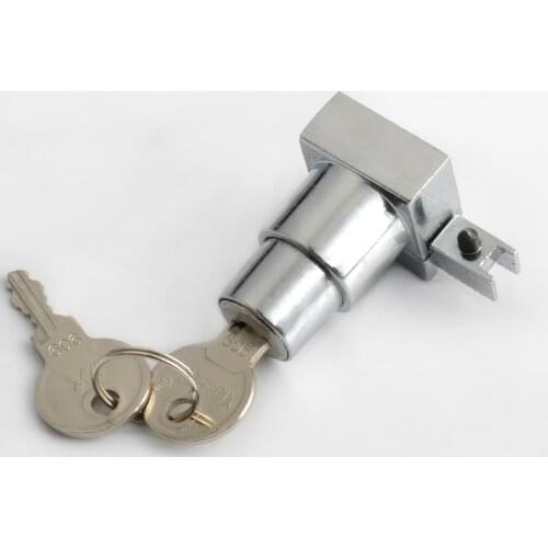 Plunger Push Lock With 2 Key For Sliding Glass Door Showcase Lock Furniture Cabinet Lock 5mm-8mm Thickness Hardware