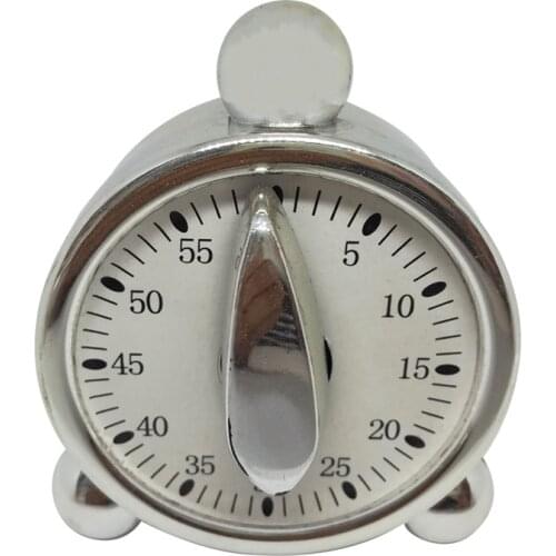 Practical 60 Minutes Kitchen Mechanical Timer Cooking Reminders Alarm Clock for Kitchen Office Countdown Timer