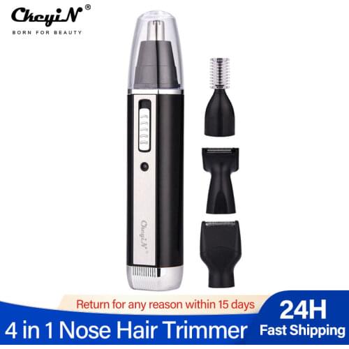 4 in 1 Professional Electric Rechargeable Nose and Ear Hair Trimmer Face Hair Trimmer With Temple Eyebrow Cut For Men Women