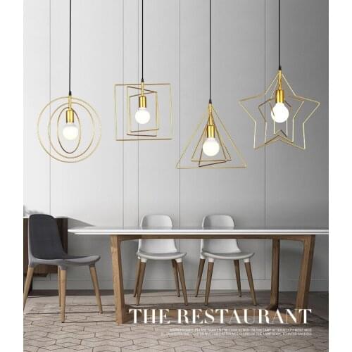 Simple Modern Style Iron Chandelier E27 Bulb Fashion Chandeliers Led Lamps Home Creative Lighting Bedroom Decoration Loft Light