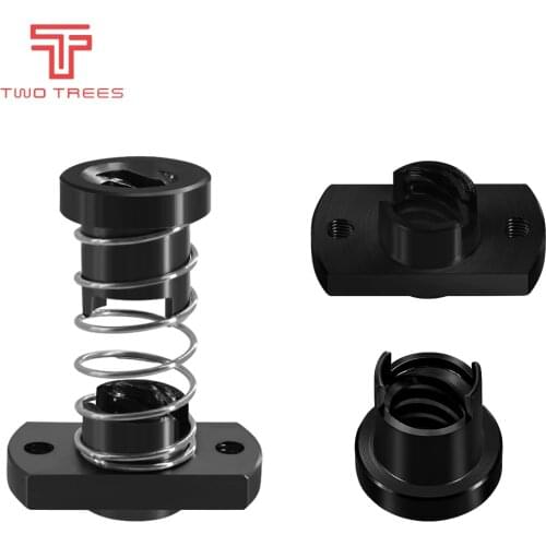 Anti Back Lash T8 Lead Screw Brass/POM Nut for Upgrade Ender 3 CR-10/Tornado and Clone 3D Printer Anti Backlash Spring Load Nut