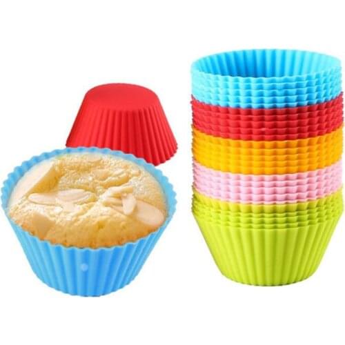 20/12/8/5/1Pcs Silicone Cake Cup Liner Baking Cup Mold Muffin Round Cakecup Cake Tool Bakeware Baking Pastry Kitchen Tools